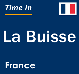 Current local time in La Buisse, France