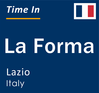 Current local time in La Forma, Lazio, Italy