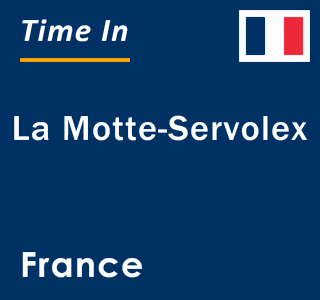 Current local time in La Motte-Servolex, France