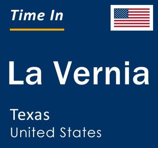 Current local time in La Vernia, Texas, United States