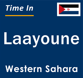 Current local time in Laayoune, Western Sahara