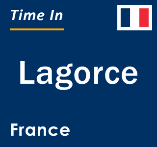 Current local time in Lagorce, France