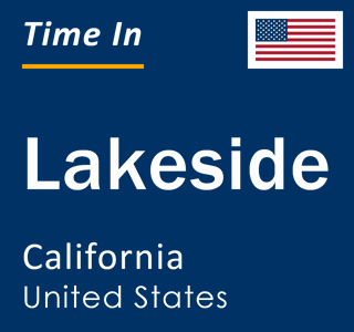 Current local time in Lakeside, California, United States