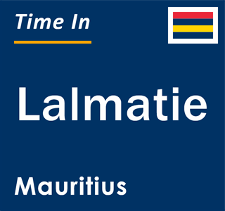 Current local time in Lalmatie, Mauritius