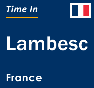 Current local time in Lambesc, France