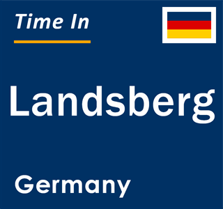 Current local time in Landsberg, Germany