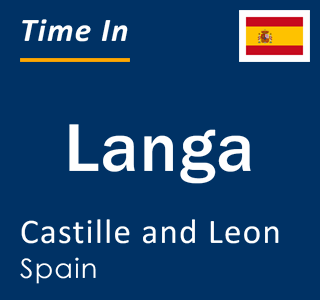 Current local time in Langa, Castille and Leon, Spain