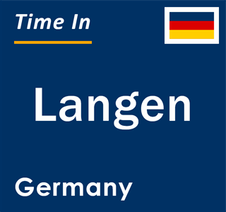 Current local time in Langen, Germany