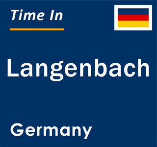 Current local time in Langenbach, Germany