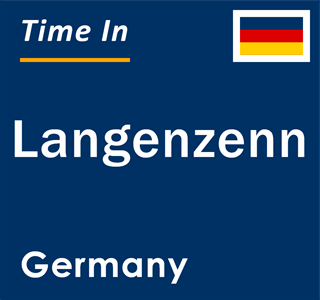 Current local time in Langenzenn, Germany