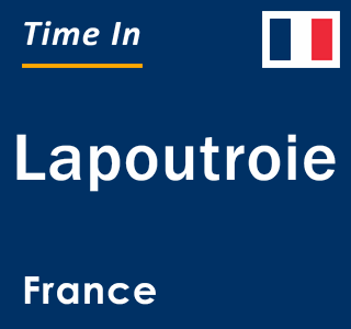 Current local time in Lapoutroie, France