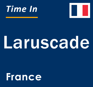 Current local time in Laruscade, France