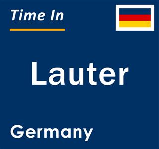 Current local time in Lauter, Germany