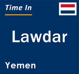 Current local time in Lawdar, Yemen