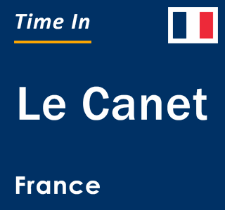 Current local time in Le Canet, France