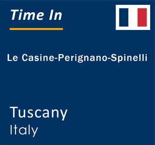 Current local time in Le Casine-Perignano-Spinelli, Tuscany, Italy