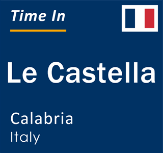 Current local time in Le Castella, Calabria, Italy