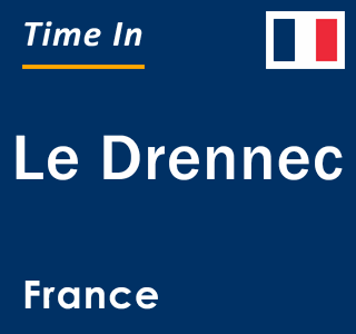 Current local time in Le Drennec, France