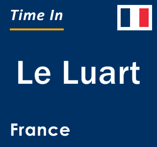 Current local time in Le Luart, France