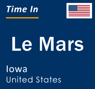 Current local time in Le Mars, Iowa, United States