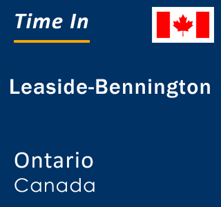 Current local time in Leaside-Bennington, Ontario, Canada