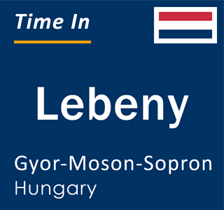 Current local time in Lebeny, Gyor-Moson-Sopron, Hungary