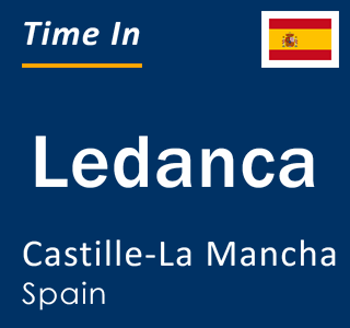 Current local time in Ledanca, Castille-La Mancha, Spain