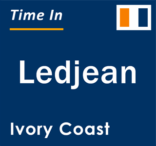 Current local time in Ledjean, Ivory Coast