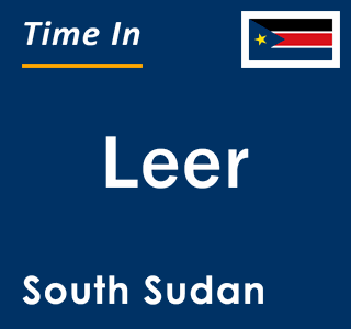 Current local time in Leer, South Sudan