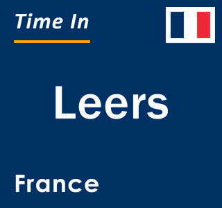 Current local time in Leers, France