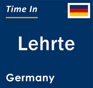 Current local time in Lehrte, Germany