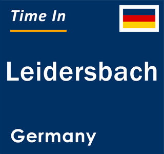 Current local time in Leidersbach, Germany