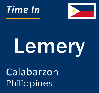 Current local time in Lemery, Calabarzon, Philippines