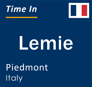 Current local time in Lemie, Piedmont, Italy