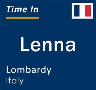 Current local time in Lenna, Lombardy, Italy