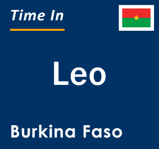 Current local time in Leo, Burkina Faso