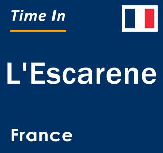 Current local time in L'Escarene, France