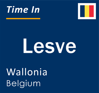 Current local time in Lesve, Wallonia, Belgium