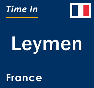 Current local time in Leymen, France