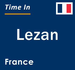 Current local time in Lezan, France