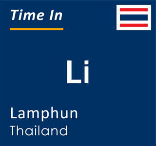 Current local time in Li, Lamphun, Thailand