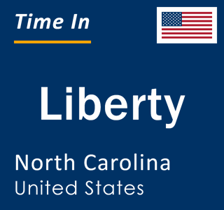 Current local time in Liberty, North Carolina, United States