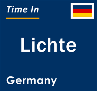 Current local time in Lichte, Germany