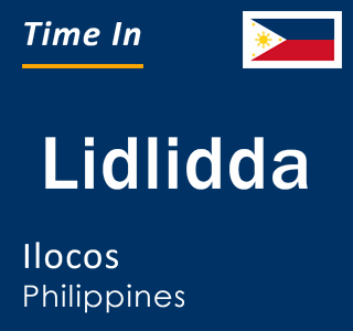 Current local time in Lidlidda, Ilocos, Philippines