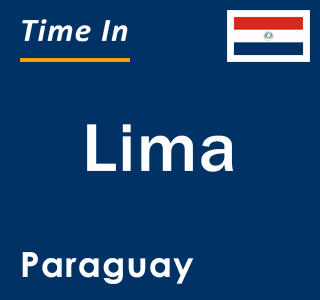 Current local time in Lima, Paraguay