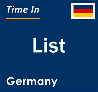 Current local time in List, Germany