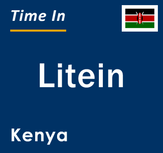 Current local time in Litein, Kenya