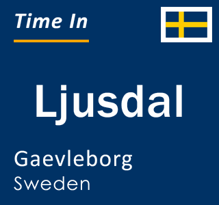 Current local time in Ljusdal, Gaevleborg, Sweden