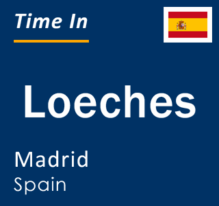 Current local time in Loeches, Madrid, Spain