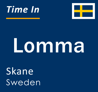 Current local time in Lomma, Skane, Sweden